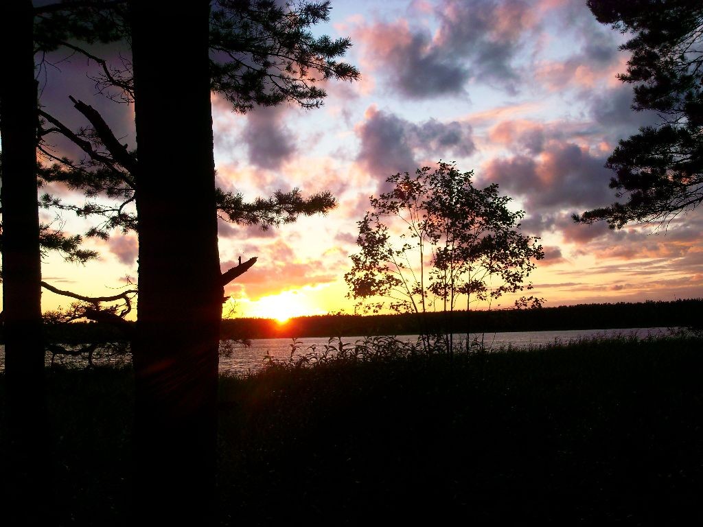 Schicker Sonnenuntergang